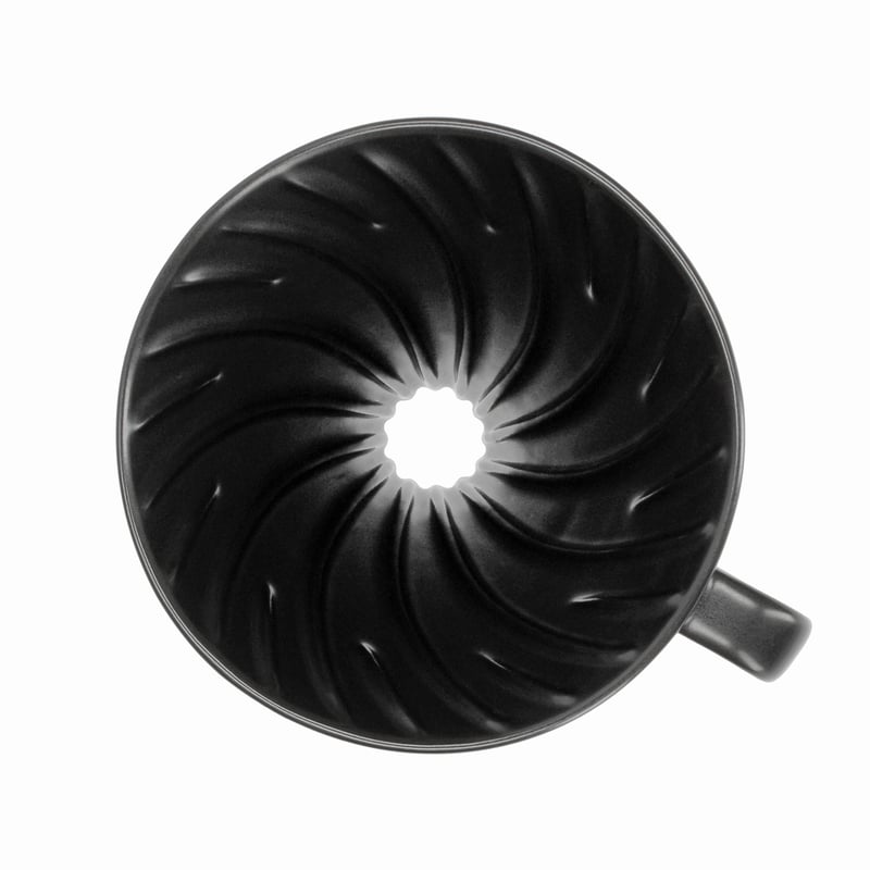 Hario ceramiczny Drip V60-02 Czarny - obrazek 3